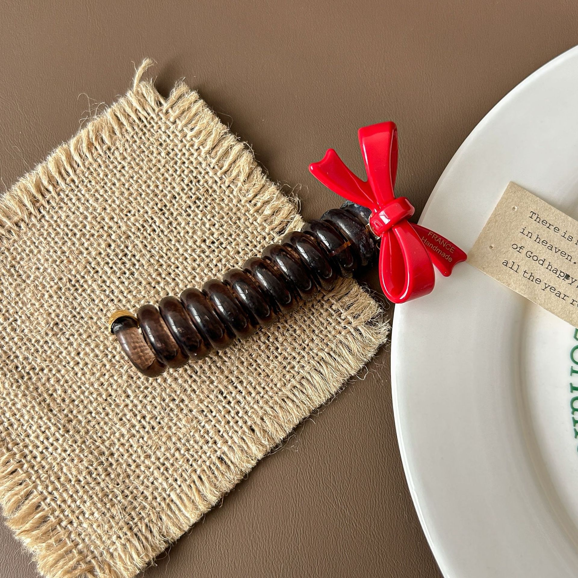 Women's High Elastic Ponytail Bubble Hair Tie Acetate Bowknot