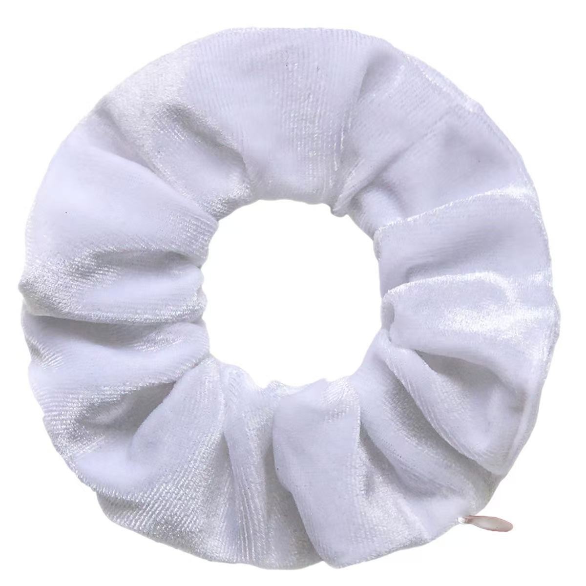 Women's Soft Cloth Hair Tie Basic Solid Color Elastic for Daily Wear