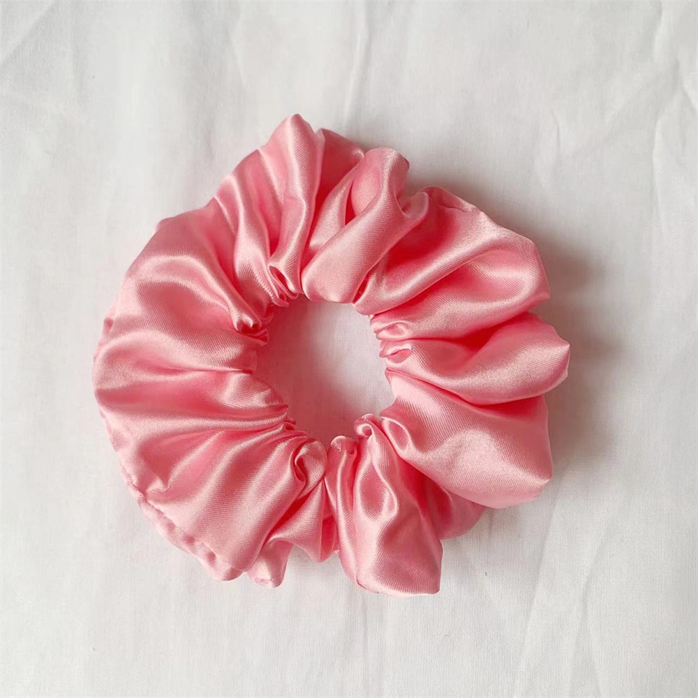 Women's Simple Handmade Cloth Hair Tie Spring Daily Solid Color