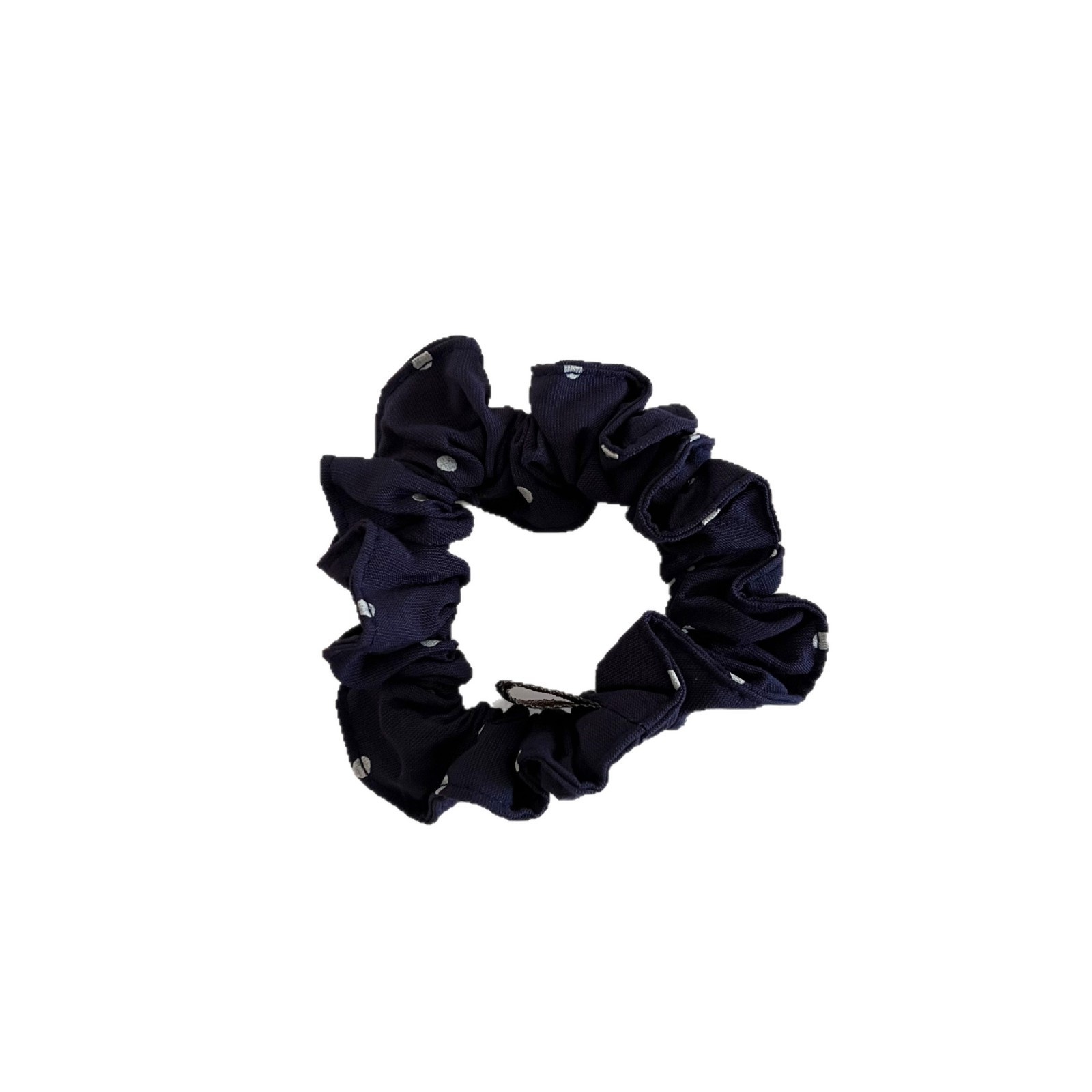 Women's Retro Polka Dot Soft Cloth Hair Ties for Versatile Low Buns