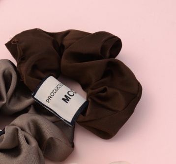 Women's Girls Retro Cloth Hair Tie Scrunchie Solid Color Horse Pattern