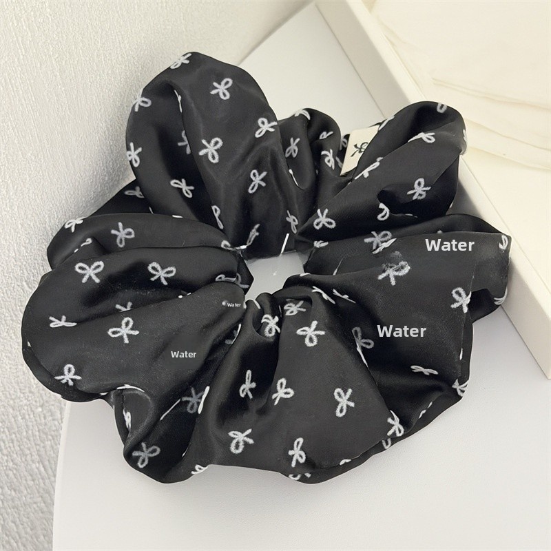 Women's Elegant Satin Hair Tie Ponytail Holder Multicolor Bowknot