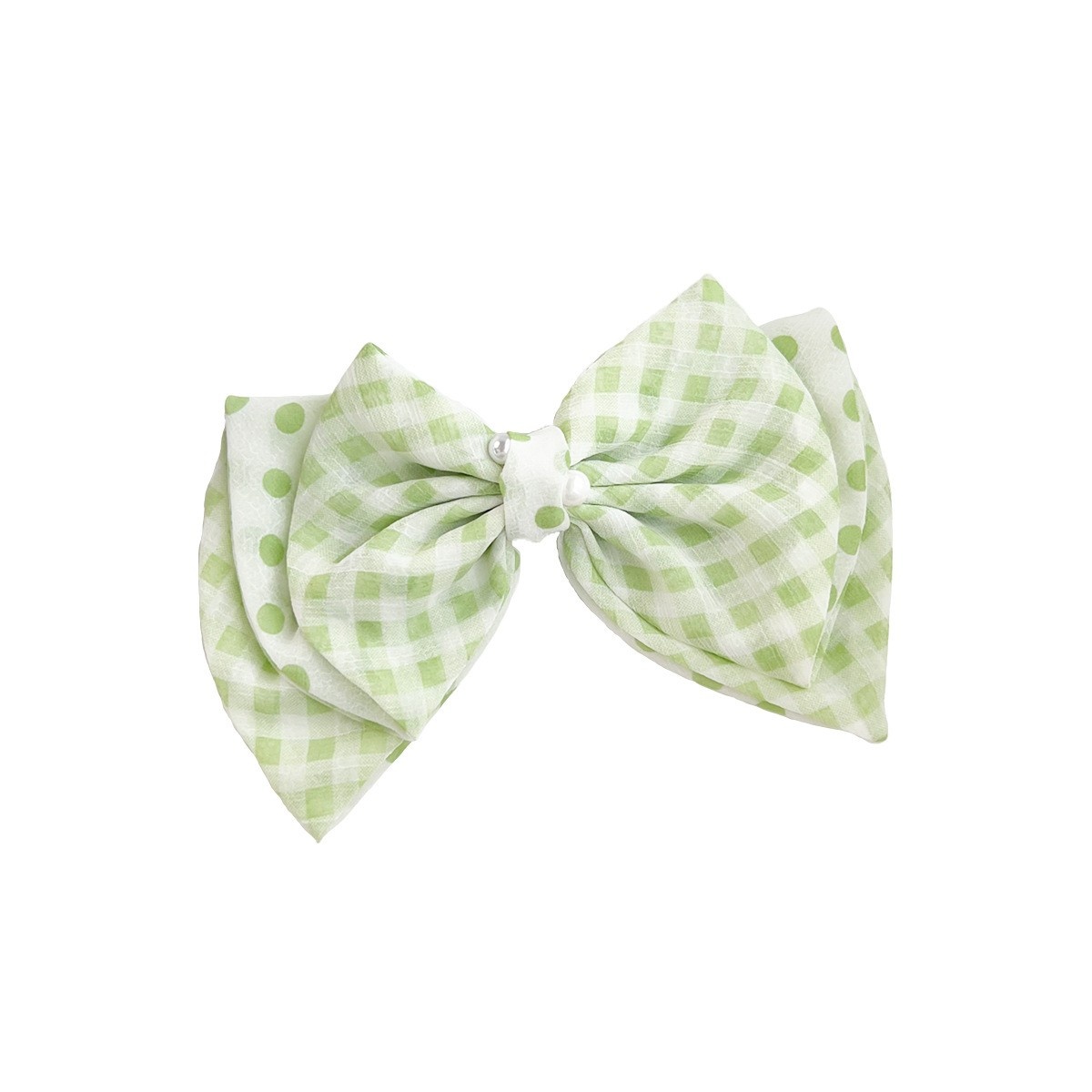 Women's Elegant Fabric Party Hair Ties Fresh Floral Grid Pattern