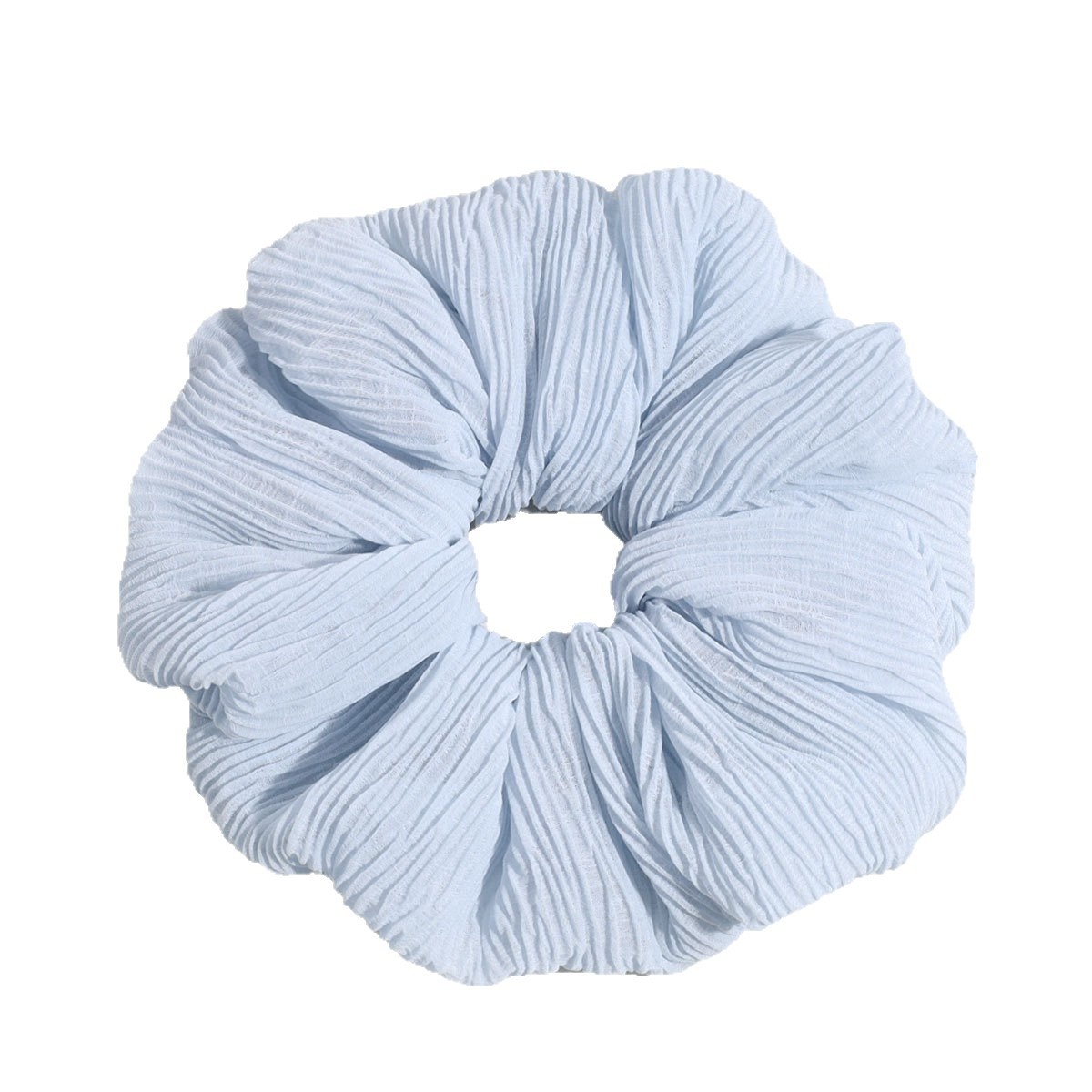 Women's Comfortable Everyday Soft Cloth Hair Tie Solid Color Black