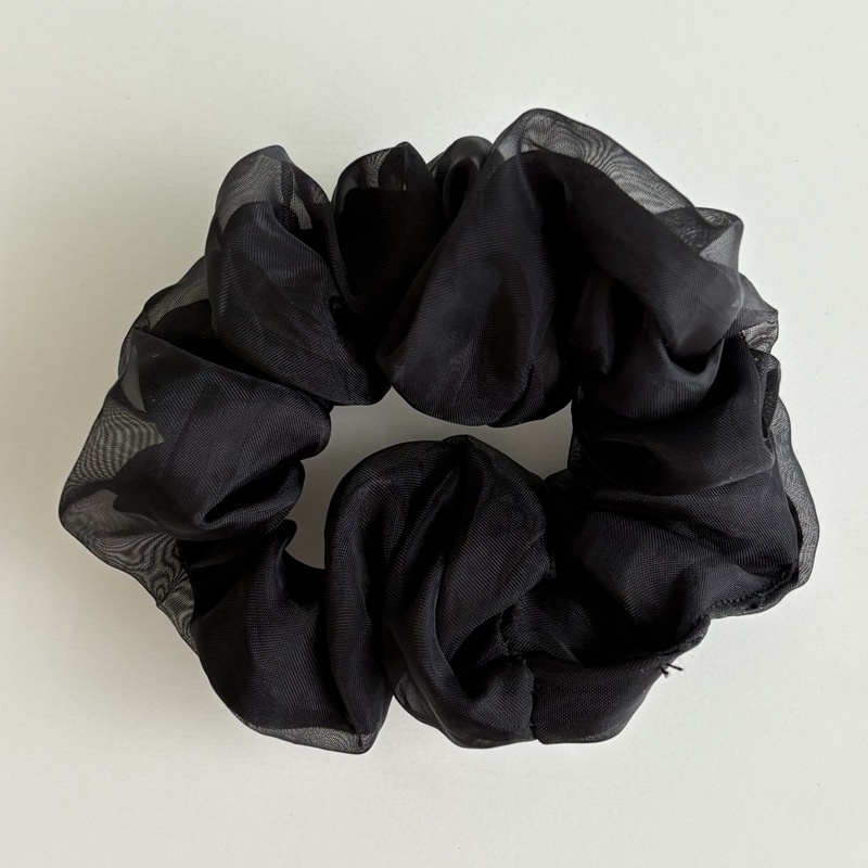 Women's Elegant Double Layer Mesh Hair Tie Gentle Gauze Ponytail for Thin Hair