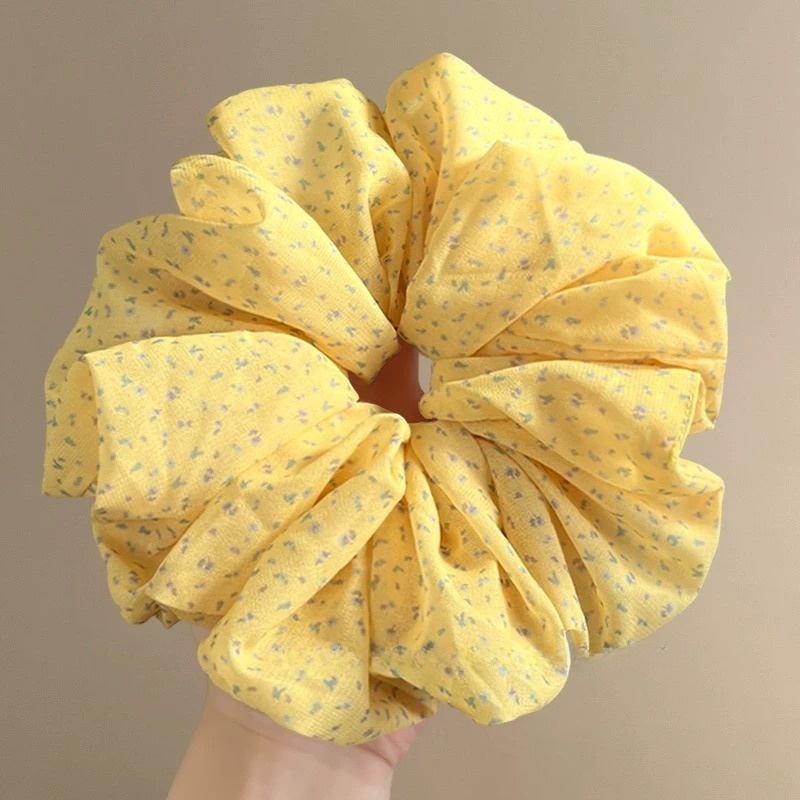 Women's Everyday Cloth Hair Tie Scrunchie Classic Ditsy Floral