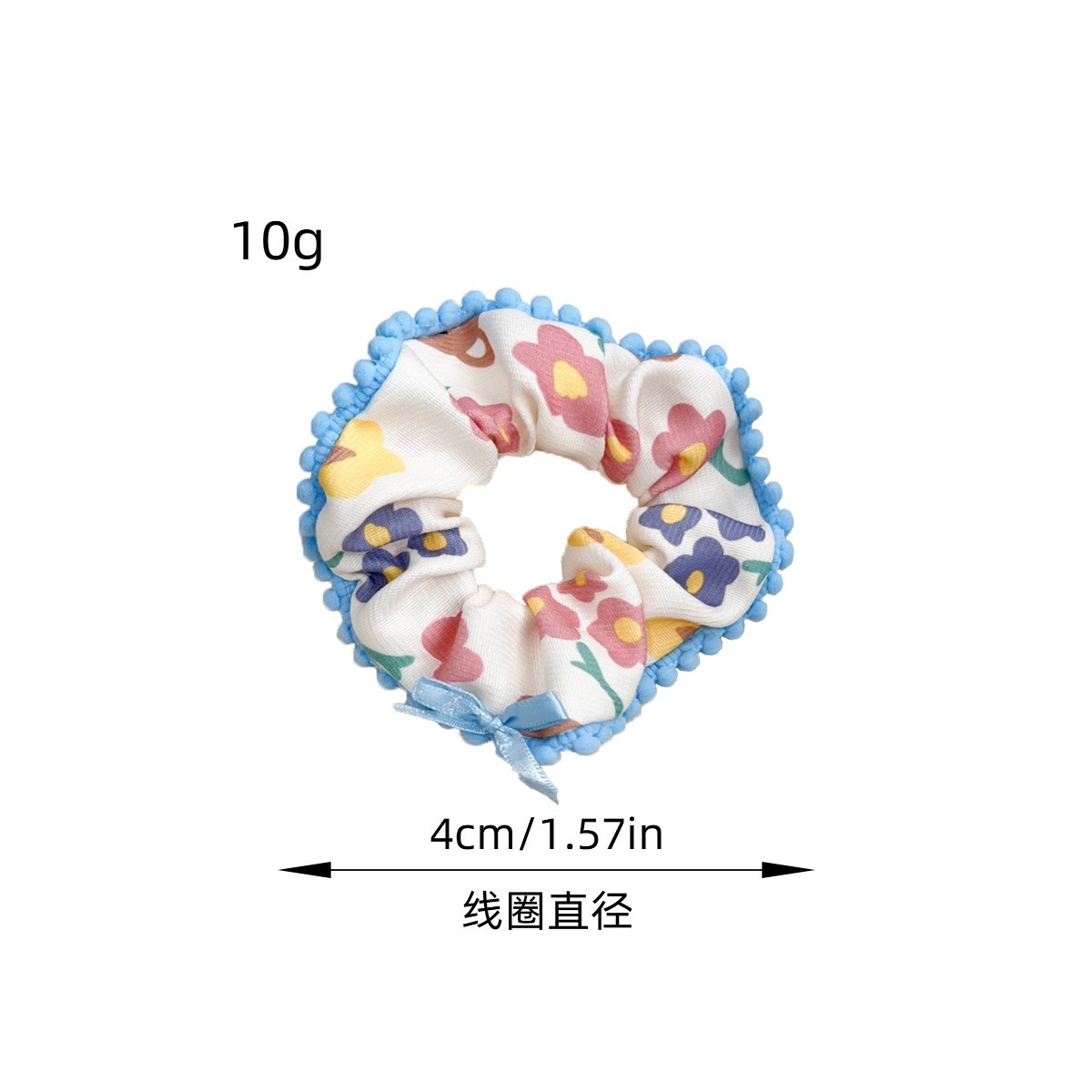 Women's Elastic Fabric Bowknot Hair Band For Office Party Fresh Floral