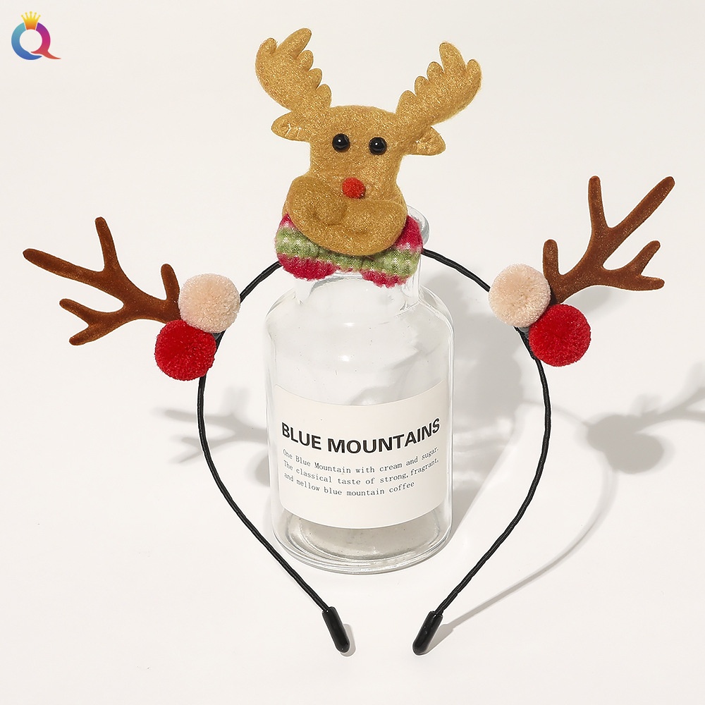 Women's Handmade Cloth Hair Tie Letter Pattern Fashion Christmas Accessory