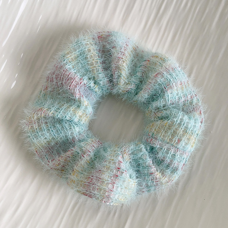 Women's Sweet Cloth Hair Tie for Holiday Street Solid Color Leopard