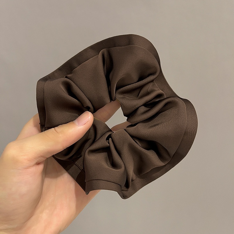 Women's Retro Street Style Satin Handmade Hair Tie Solid Color