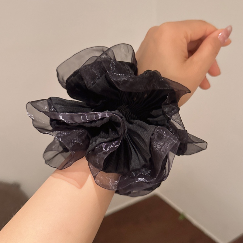 Women's Elegant Fabric Banquet Elastic Hair Band Solid Color
