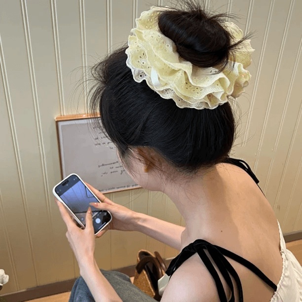 Women's Classic Daily Cloth Hair Tie Solid Color