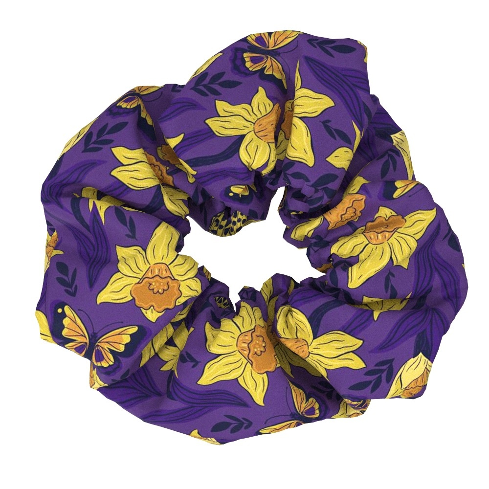 Women's Summer Fabric Big Bow Hairband Tropical Rainforest Floral