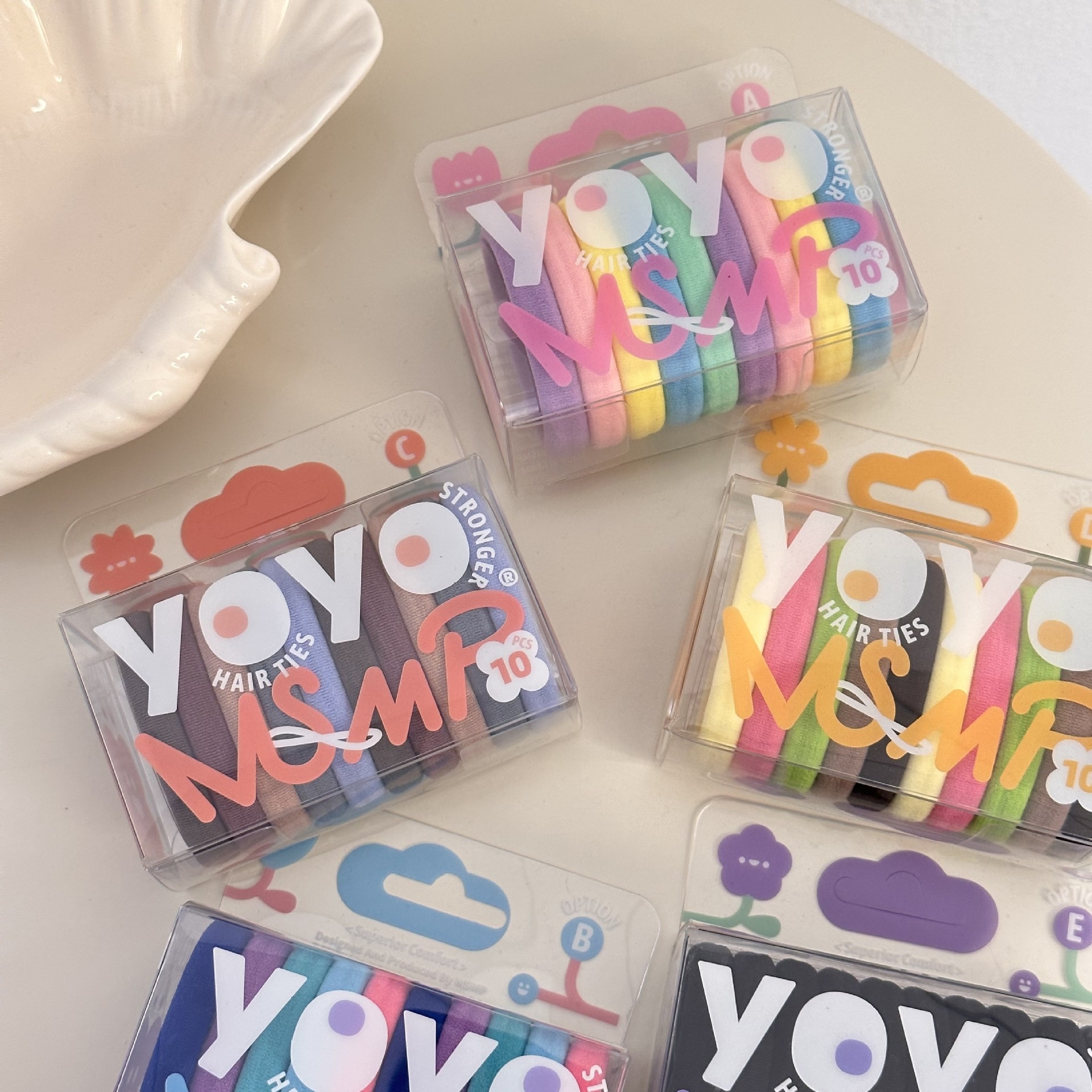 Women's Comfortable Polyester Hair Ties For Secure Styling Black