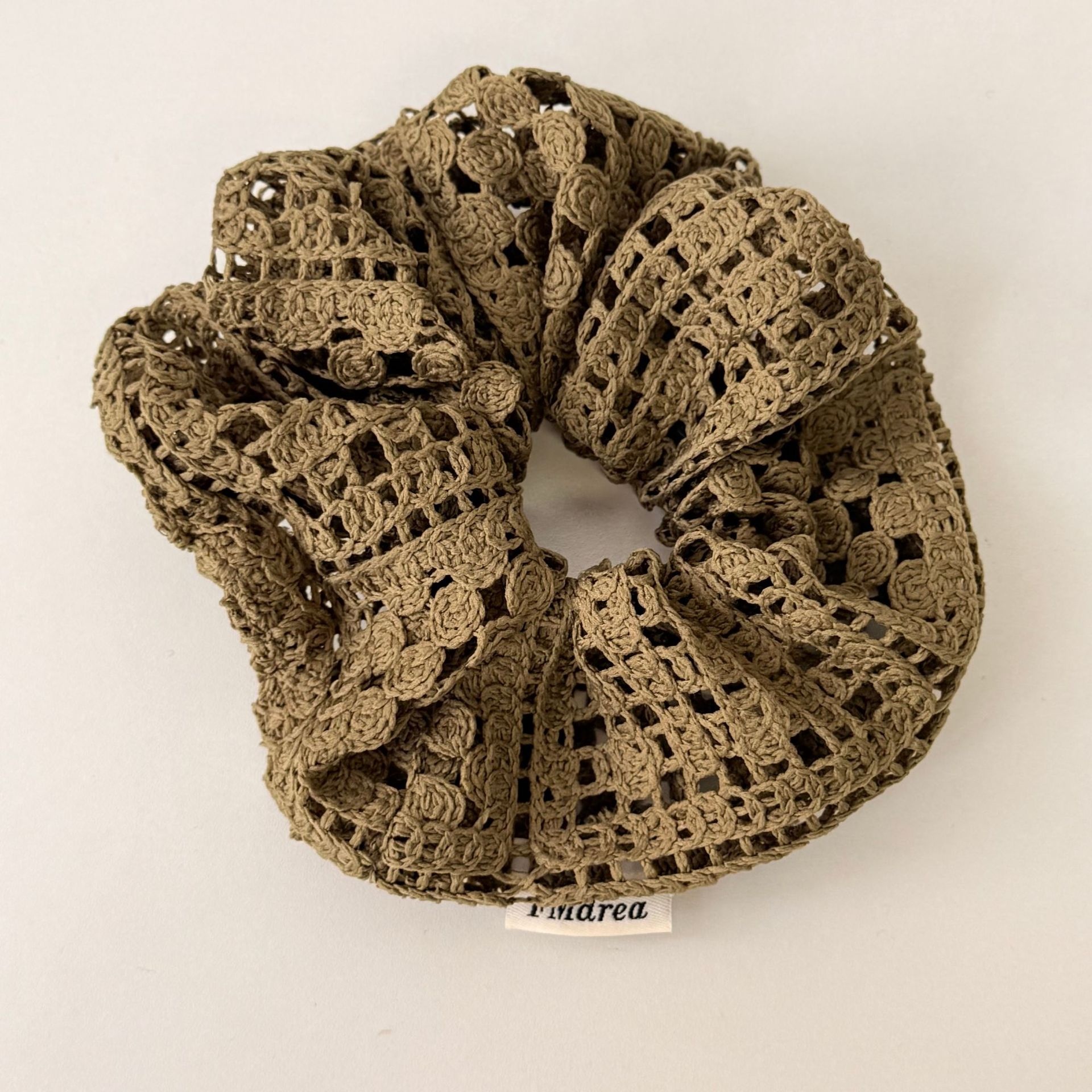 Women Soft Knitted Hollow Bun Hair Ties Early Autumn Solid Color