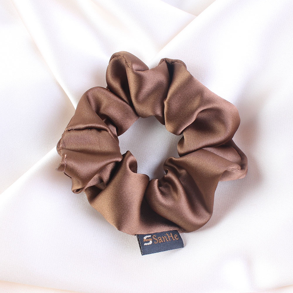 Women's Casual Daily Smooth Satin Scrunchie Hair Tie Solid Color