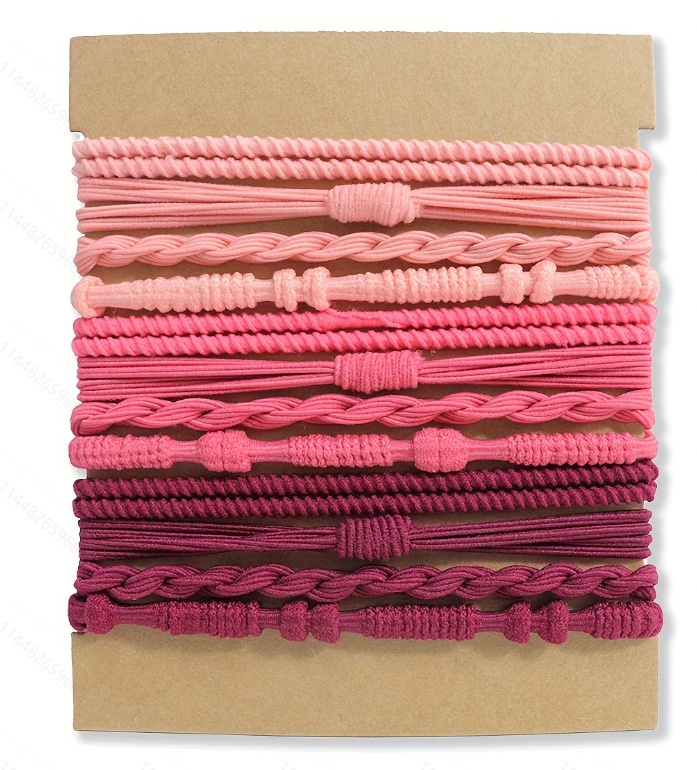 Women Girls Elastic Nylon Bamboo Knot Hair Ties Bohemian Floral Print