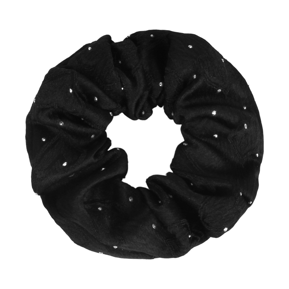 Women's Simple Rhinestone Denim Bubble Braid Hair Tie Spring Light Blue