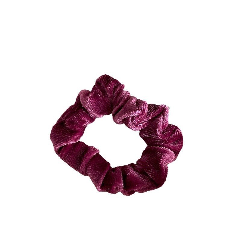Women's All Seasons Velvet Scrunchie Hairband Daily Use Solid Color