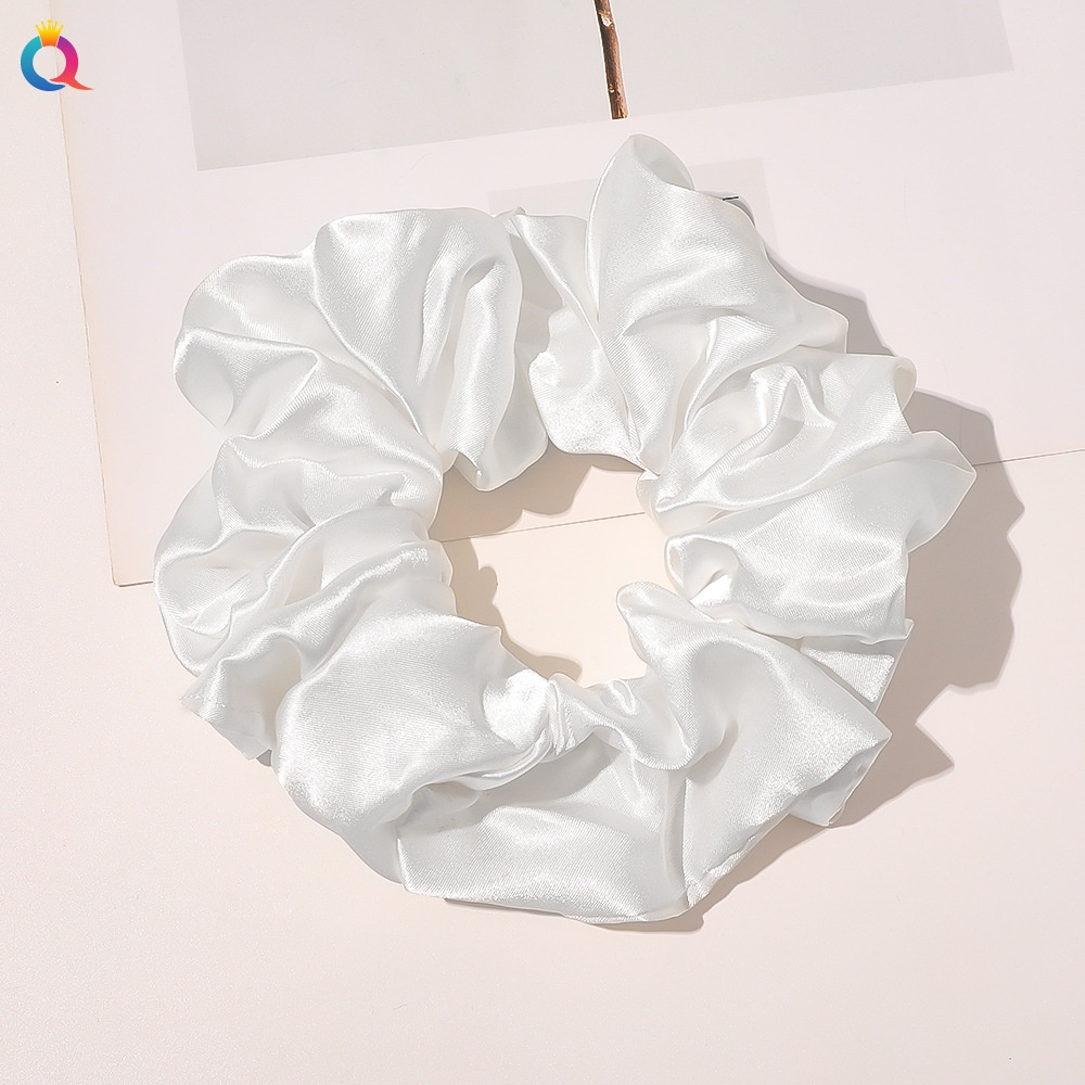 Women's Simple Daily Pleated Cloth Hair Scrunchie Solid Color