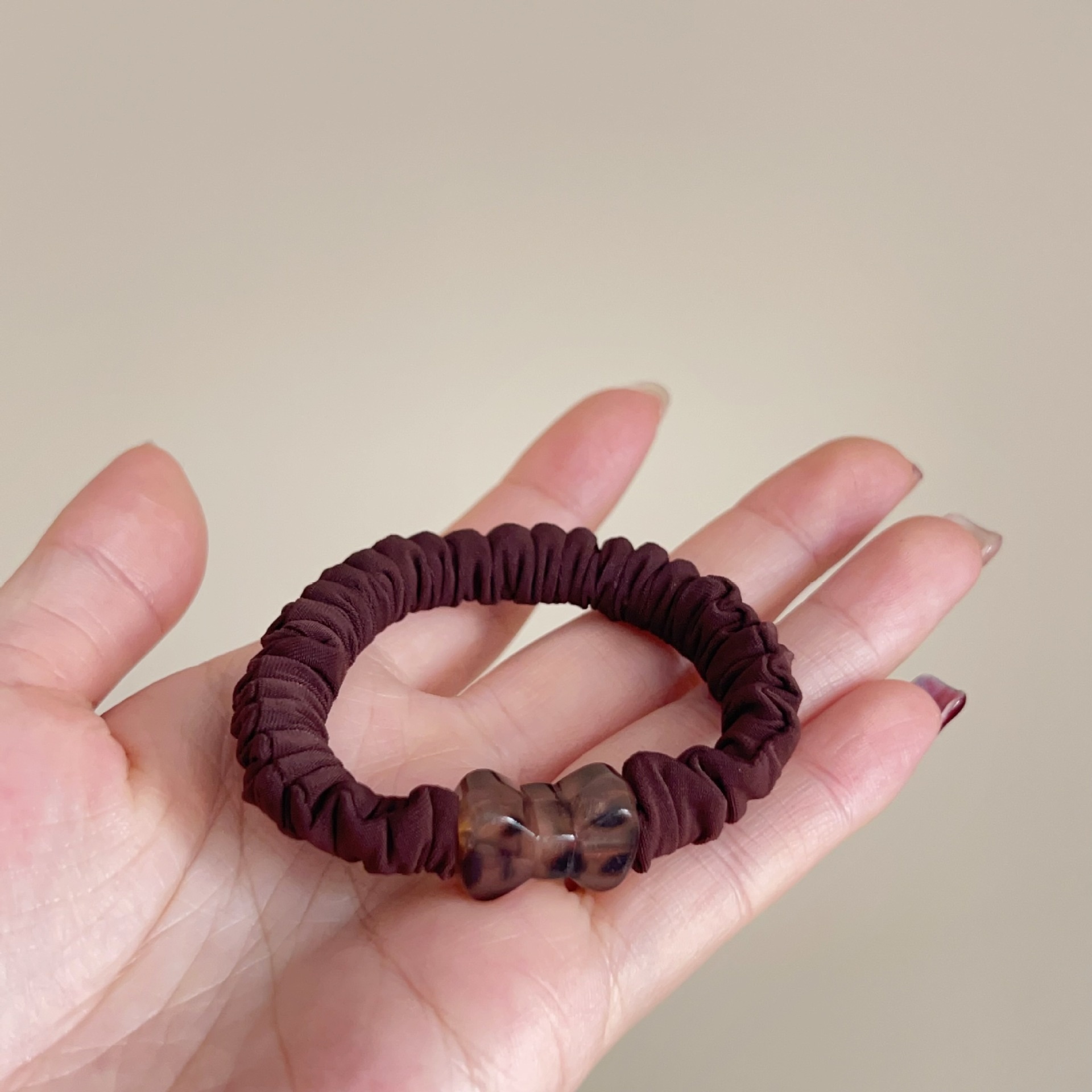 Women's Stylish Acrylic Hair Tie For Daily Wear Leopard Print