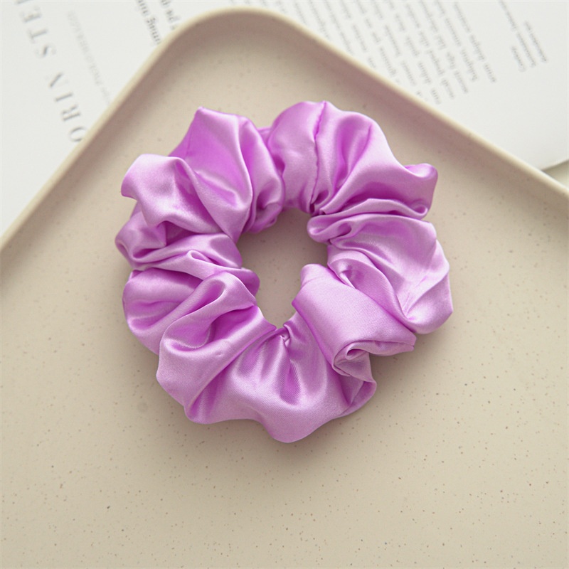 Women's Simple Handmade Cloth Hair Tie Spring Daily Solid Color