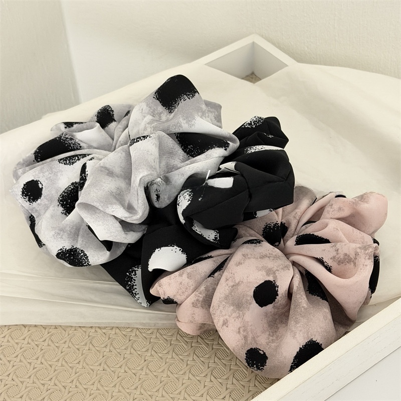 Women's Minimalist Watermark Print Fabric Hairband Multi-color Large Tie