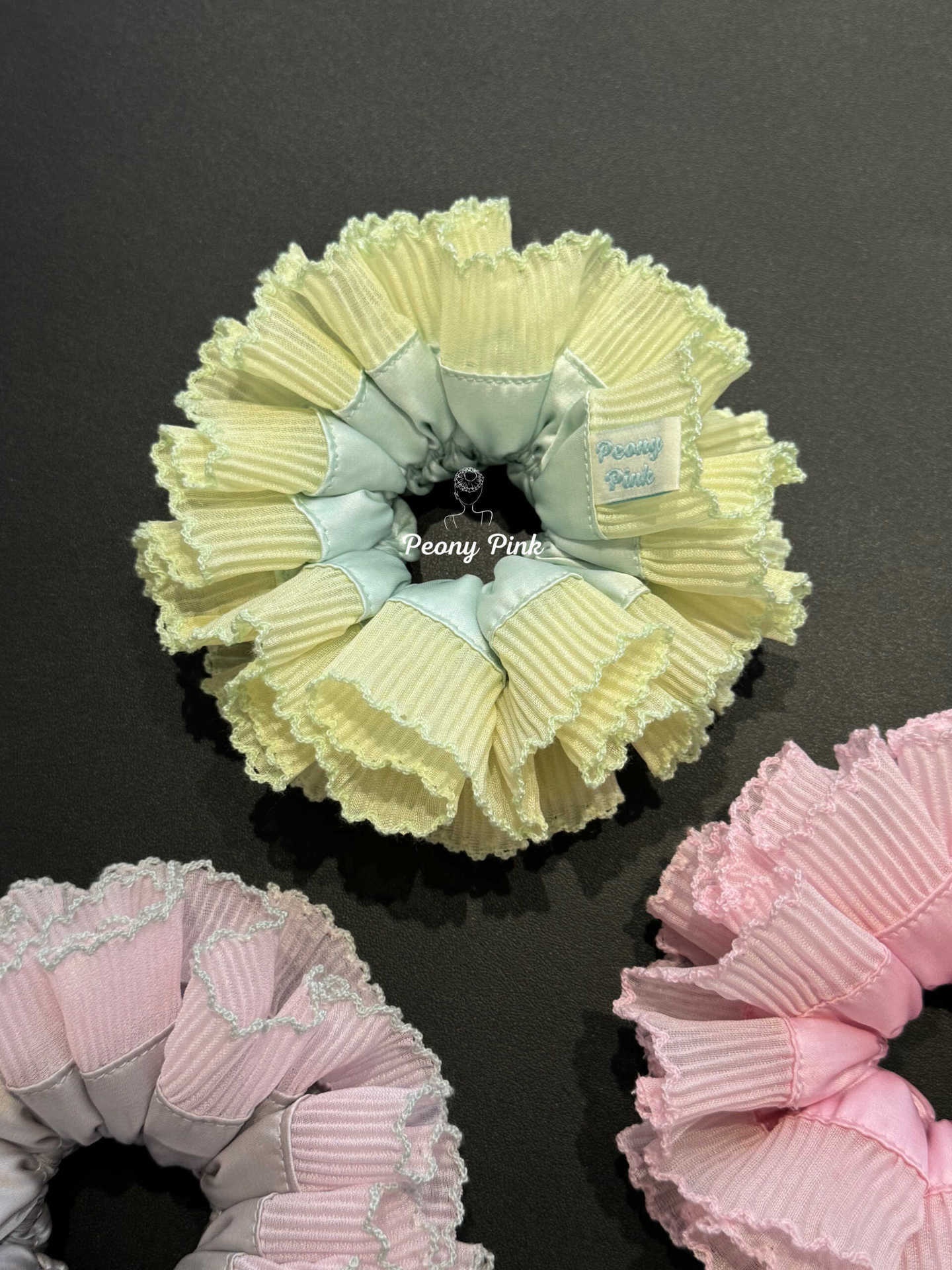 Women's Elegant Elastic Daily Hair Tie Ponytail Holder Color Block