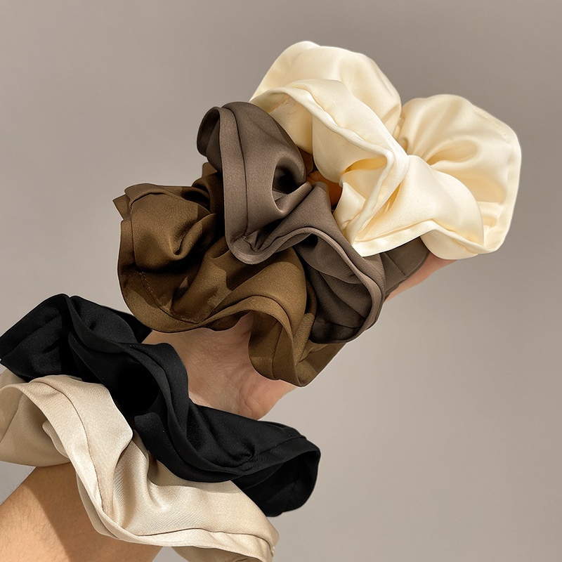 Women's Retro Street Style Satin Handmade Hair Tie Solid Color