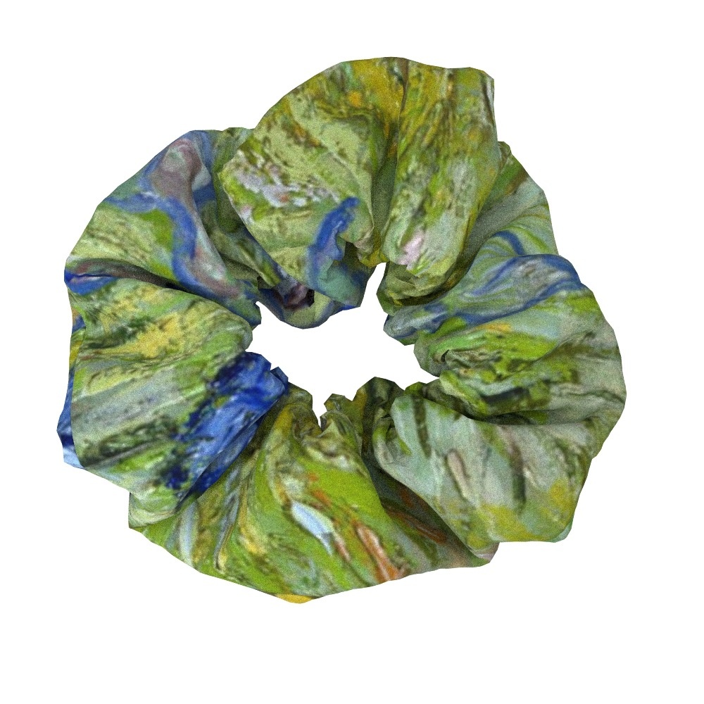 Women's Sweet Cloth Hair Ties Retro Van Gogh Floral Oil Painting