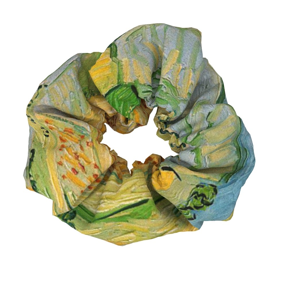 Women's Sweet Cloth Hair Ties Retro Van Gogh Floral Oil Painting