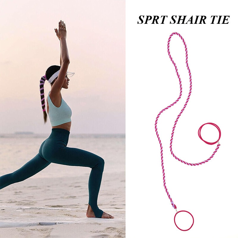 Women's Handmade Nylon High Ponytail Twist Braid Hair Tie Colorful