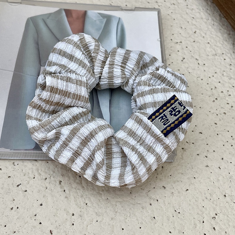 Women Versatile Sweet Fabric Scrunchie Hair Tie Ditsy Floral Plaid