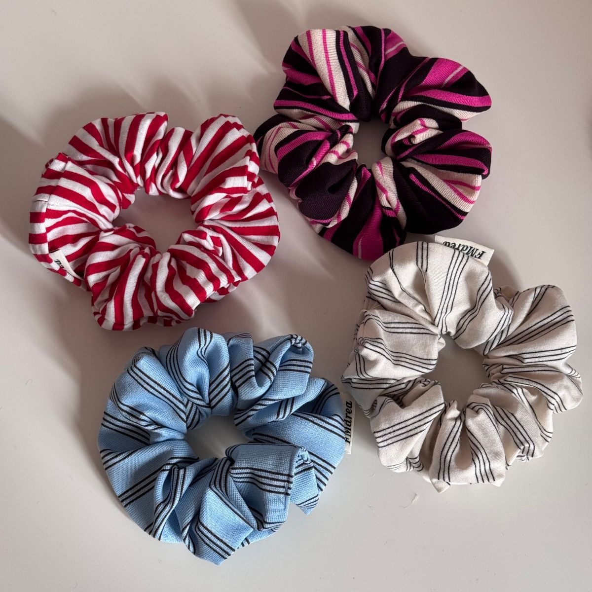 Women's Soft Cloth Hair Tie Stylish Daily Hair Accessory Multi-Color Striped