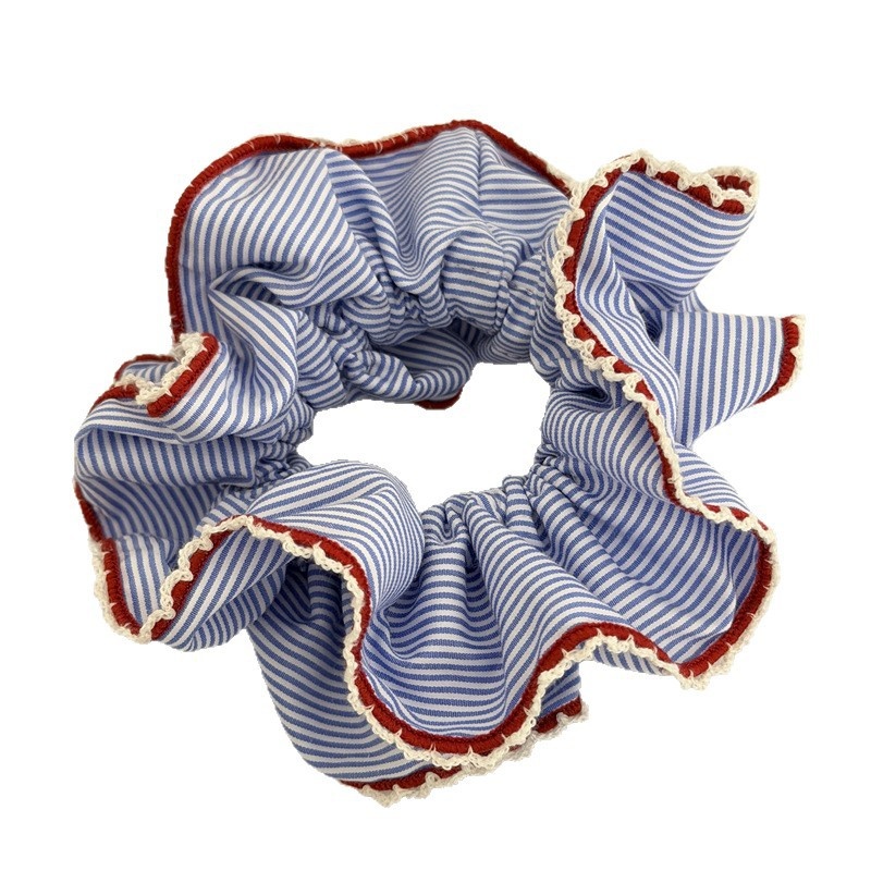Women's Spring Cloth Hair Tie Everyday Scrunchie Colorful Stripe