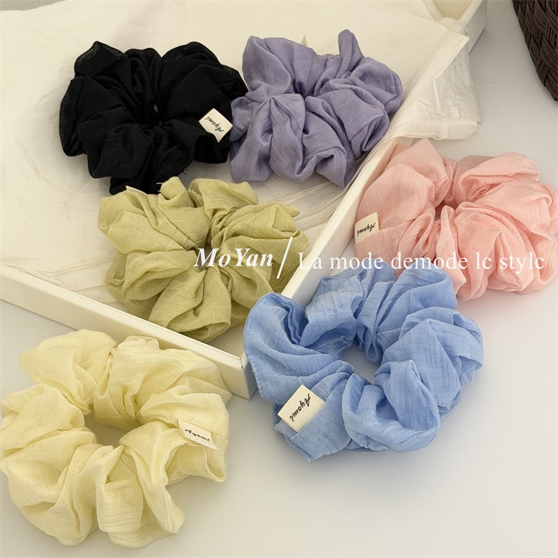Women's Soft Cloth Hair Tie Spring Summer Accessories Solid Color