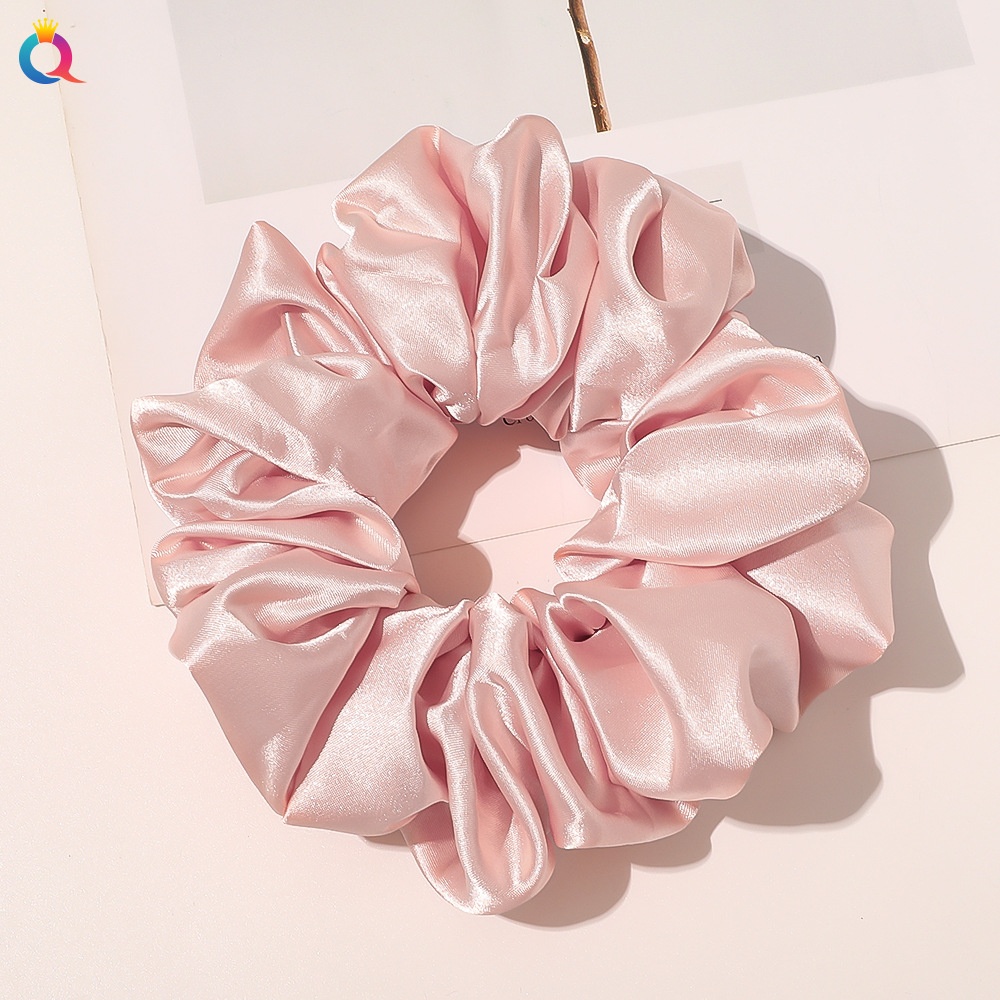 Women's Simple Daily Pleated Cloth Hair Scrunchie Solid Color