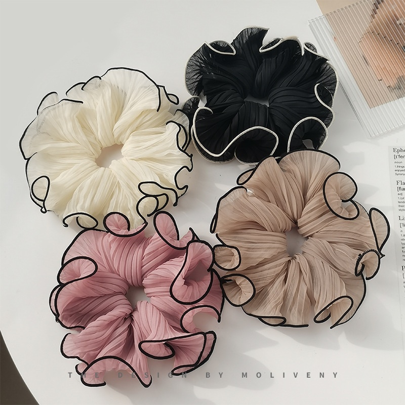 Women's Classic Korean Style Casual Cloth Hair Tie Solid Color