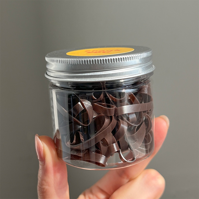 Girls High Elastic Thickened Canned Hair Ties Colorful Rubber Bands