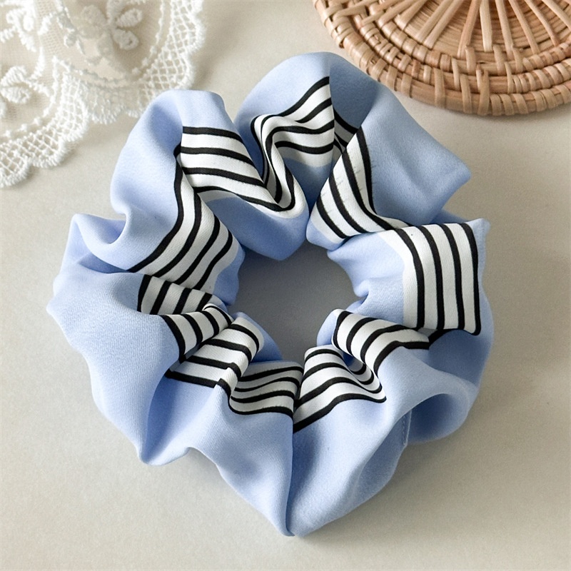 Women's Elegant Daily Cloth Hair Scrunchie Sweet Striped