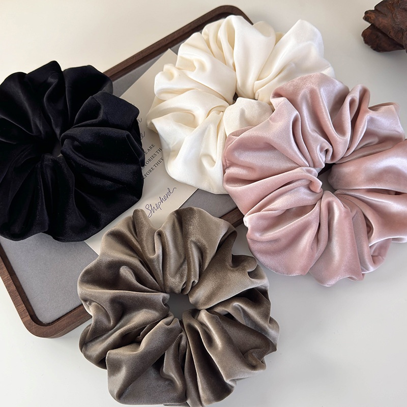 Women's Elegant Simple Solid Color Cloth Hair Tie for Daily Casual Style