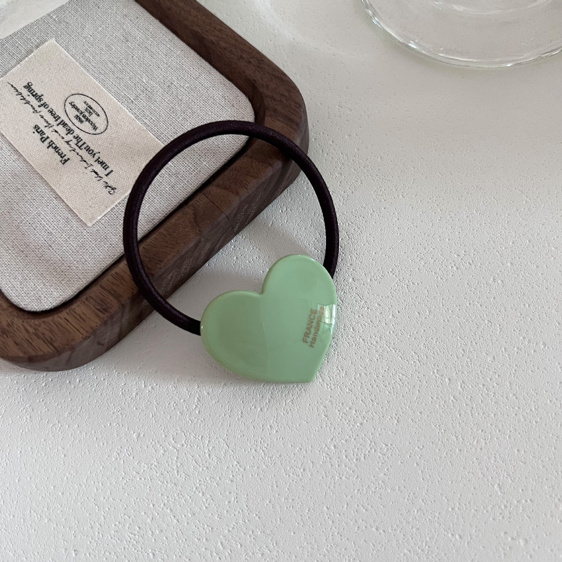 Women's All-Season Acetate Elastic Hairband Colorful Heart Shaped