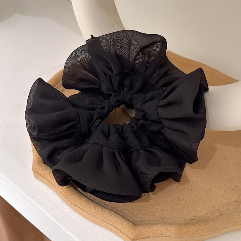 Women's Elegant Large Cloth Scrunchie Banquet Hair Tie Ditsy Floral