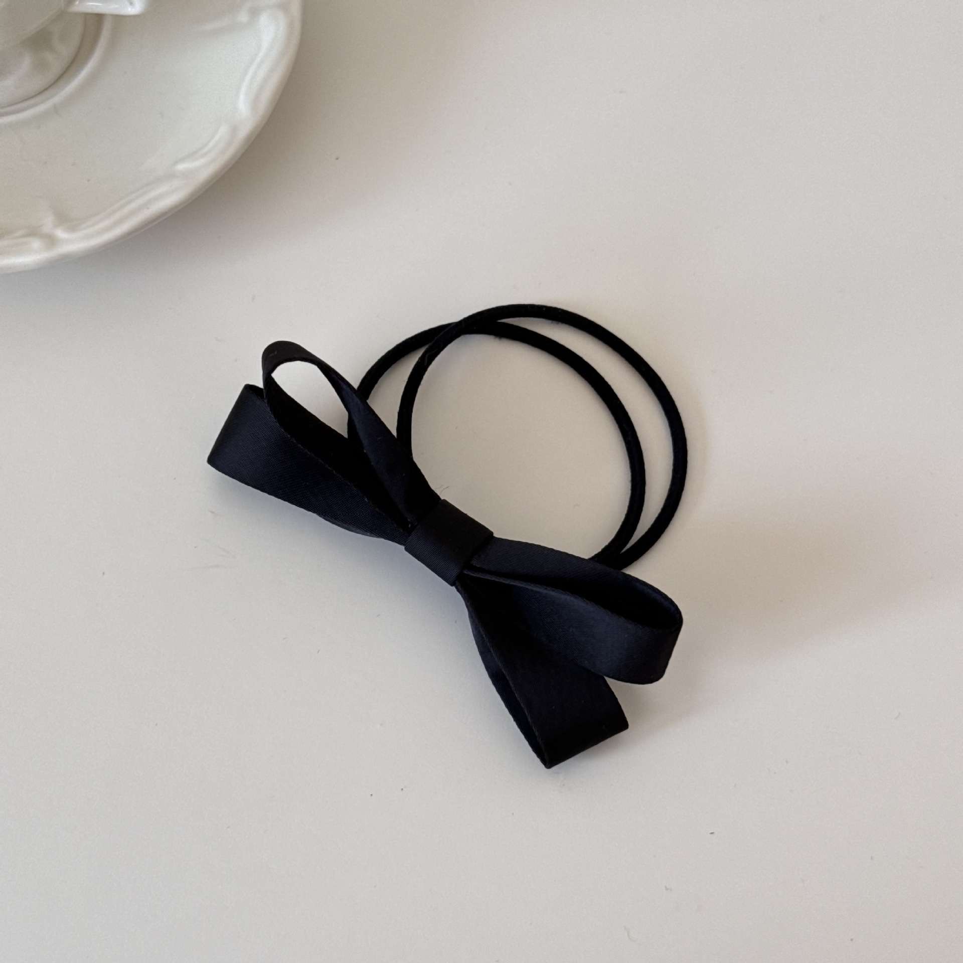 Women's Comfortable Soft Polyester Everyday Bow Knot Hair Tie Pink