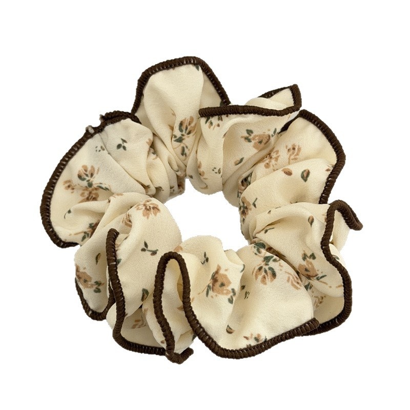 Women's Everyday Retro Cloth Hair Tie For Spring Beige Ditsy Floral