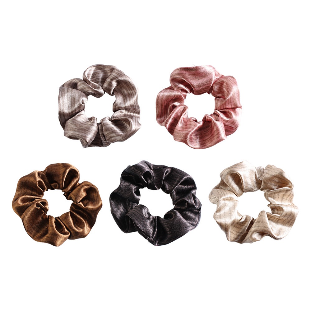 Women's Cloth Scrunchie Elastic Hair Ties For High Ponytail Solid Color
