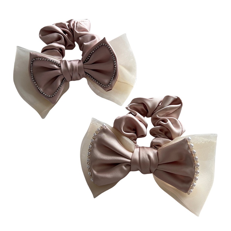 Women's Summer Weekend Lawn Cloth Hair Tie Modern Bow Knot Style