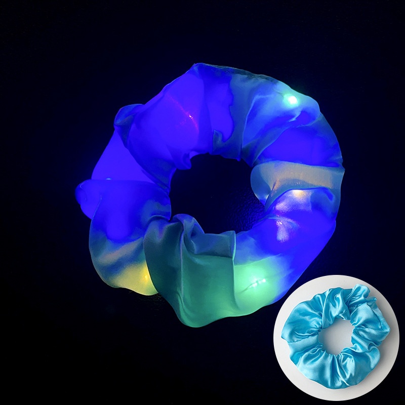 Women's Luminous Artificial Crystal Autumn Halloween Hair Tie Solid Color