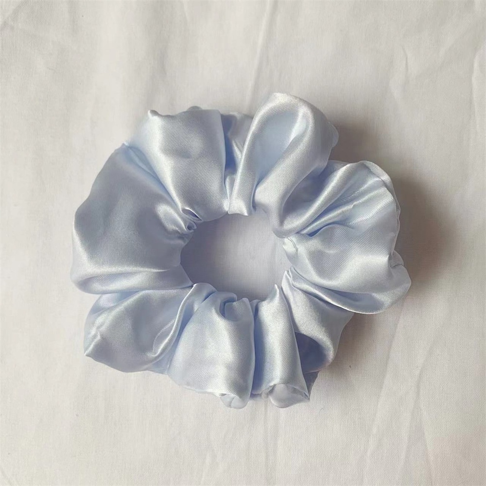 Women's Simple Handmade Cloth Hair Tie Spring Daily Solid Color