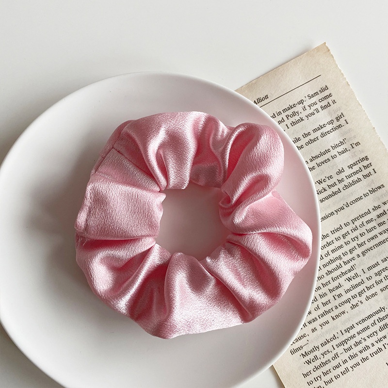 Women's Sweet Daily Winter Plush Hair Scrunchie Color Block